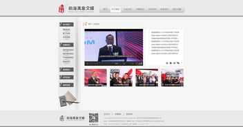 文化傳播公司官網(wǎng)效果圖